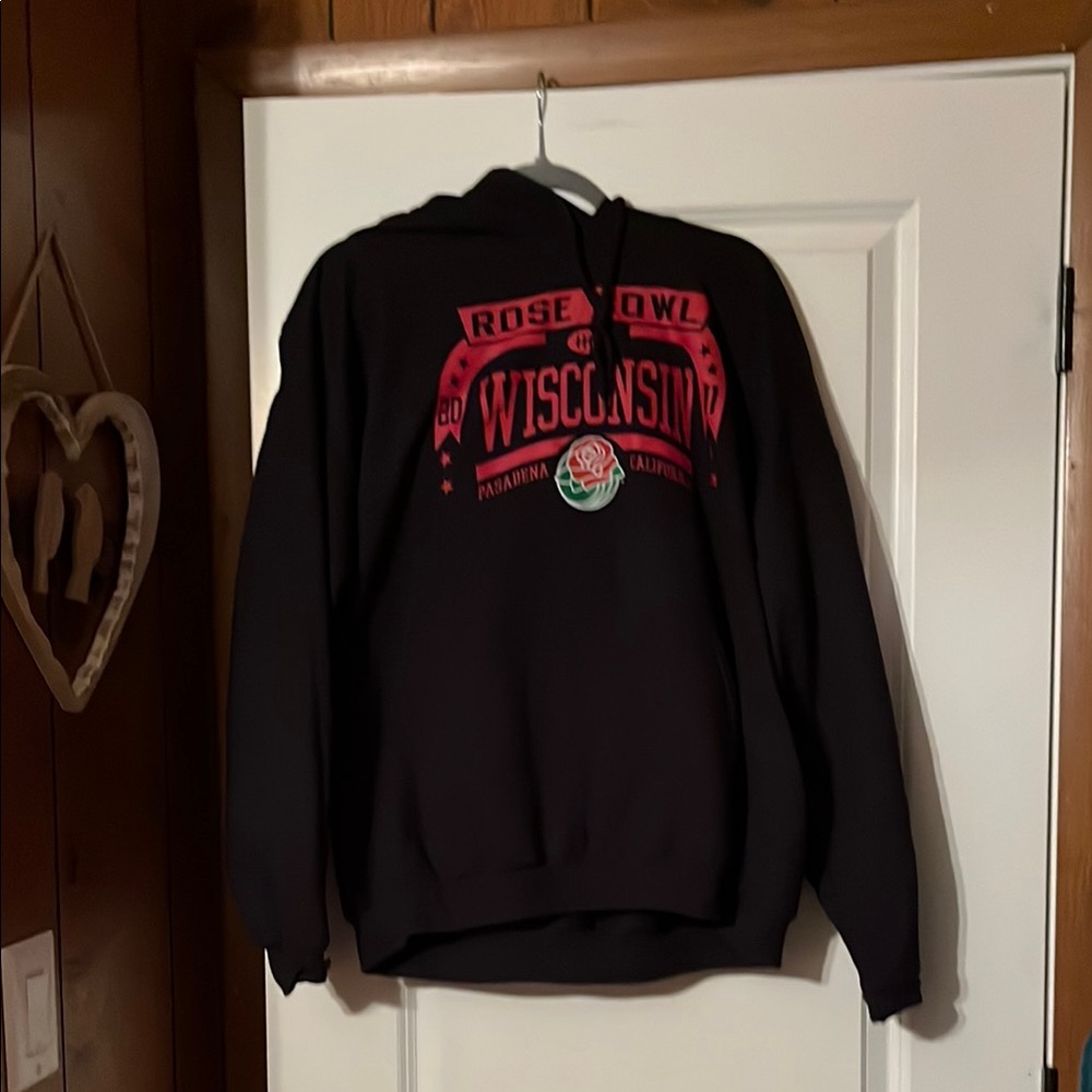 Wisconsin Black Hoodie